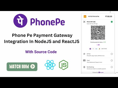 PhonePe Payment Gateway Integration in Nodejs | Hindi | Phone Pe Payment Gateway in Reactjs