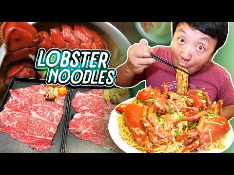 LOBSTER NOODLES, Japanese Wagyu Beef Hotpot & BEST Breakfast Seafood Bowl in Singapore