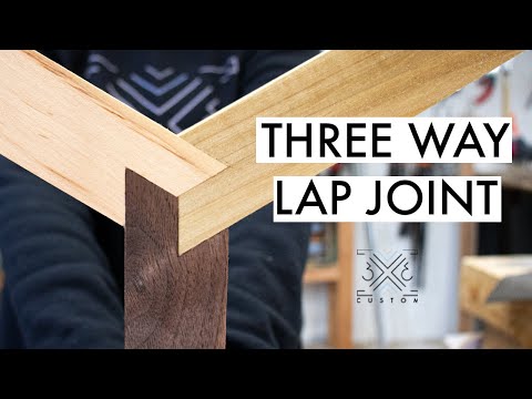 Actually, I don't know what this joint is called... but Three-Way Lap Joint seemed to fit. Ha!