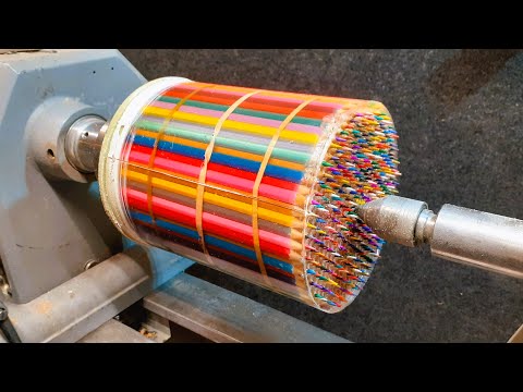 Woodturning - The Pencil Globe !!