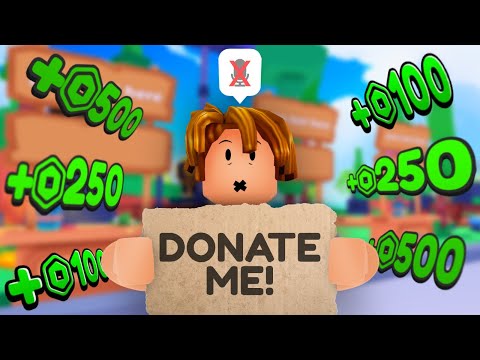 I Tried To Make Robux Without Using My Voice On Pls Donate...