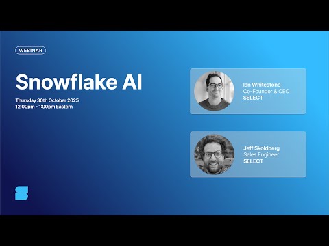 Snowflake AI Webinar