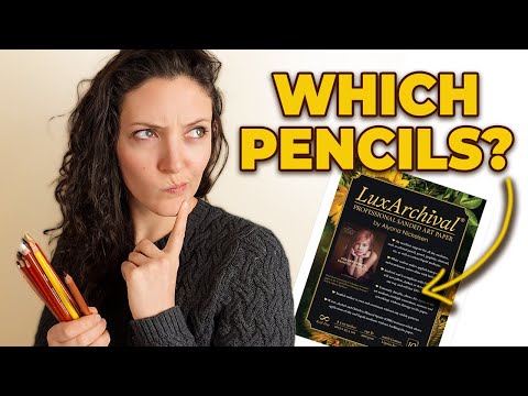 How to Select the BEST Colored Pencils for Sanded Paper.