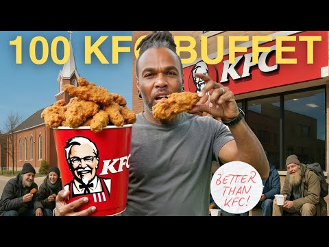 Making 100 Pieces Of KFC Style Fried Chicken For The Homeless