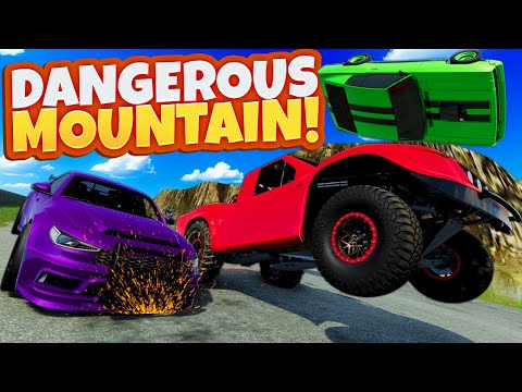 Racing the CRAZIEST Random Car Configurations Down a Mountain in BeamNG Drive!