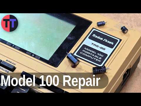 TRS-80 Model 100 Capacitor Replacement