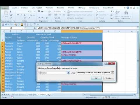 Fonctions SI multiples et Mise en forme conditionnelle