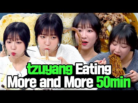 It's Like tzuyang's Stomach Just Keeps Growing 🤣 tzuyang Eating More and More 50 Min 💖