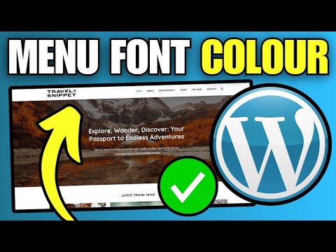 How To Change Menu Link Color in WordPress