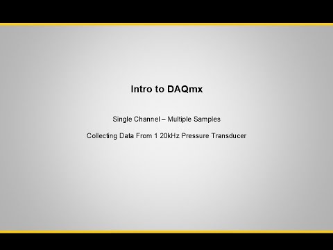 Collecting Data Using DAQmx | LabVIEW Workshop 1