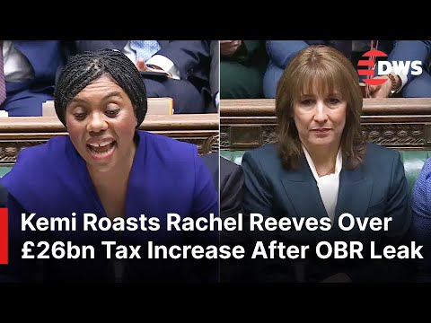 HEATED CLASH: Kemi Badenoch Roasts Rachel Reeves Over £26bn Tax Increase After OBR Leak | AC1E