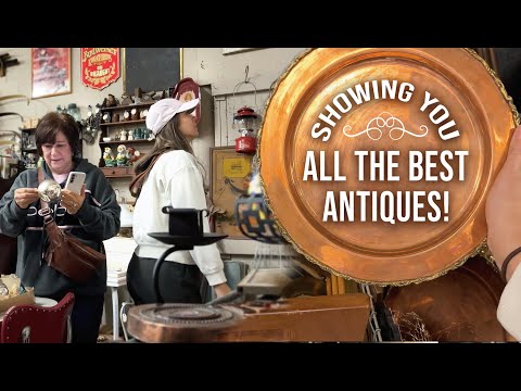 Come Antique Store Shopping with Us (Mom & Me)! I Found Tons of Vintage Copper!