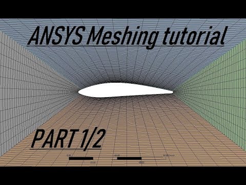 ANSYS Meshing tutorial | How to create structured hexahedral mesh for Airfoil PART 1/2