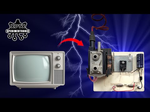 How to TURN an old TV into a HIGH VOLTAGE Generator