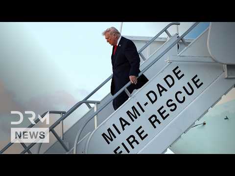WATCH: Trump Arrives in Miami to Attend UFC 327 Championship in Miami | Full Arrival Coverage | AC1Z