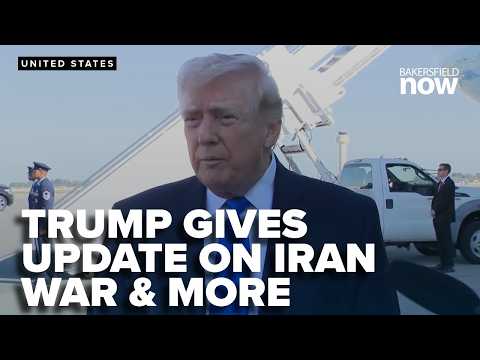 President Trump gives update on war with Iran