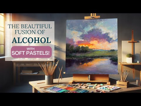 Witness The Amazing Fusion Of Alcohol And Soft Pastel - A Game-changing Technique!
