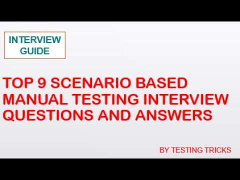 Scenario Based Manual Testing Questions And Answers | Software Testing Questions And Answers