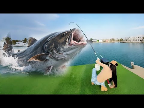 盘黑坑水库嚣张老板！老板瞧不起美女的小体格，态度嚣张还涨了500钓费，美女反手钓起5条百斤大鱼，让她后悔跪求放过