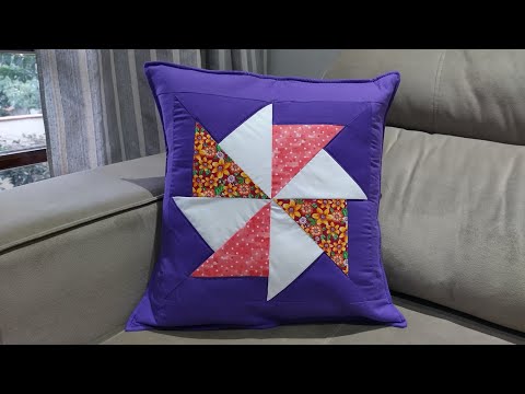 Capa almofada em Patchwork ❤️, passo a passo
