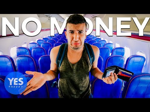 Flying to a New Country w/ No Money & Surviving for 24hrs!!