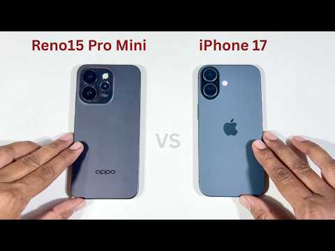 Oppo Reno15 Pro Mini vs Apple iPhone 17 Speed Test and Camera Comparison