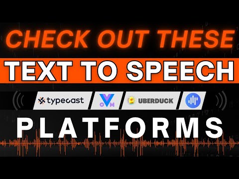 Text to Speech platforms for content creators... Let's see if they're any good!