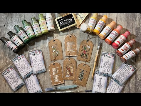 Festive Botanical Kraft Tags
