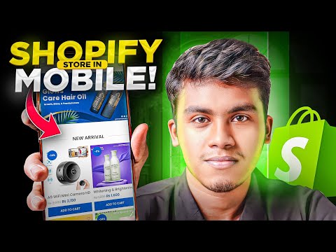 Full Shopify Store Setup in Mobile! 