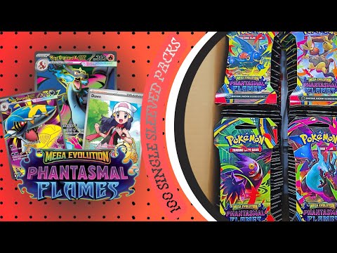 MEGA CHARIZARD MAKES A SHOWING!! Phantasmal Flames Sleeved Packs Opening