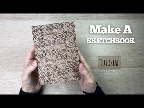 Making a SKETCHBOOK (Real time DIY- EASY!)