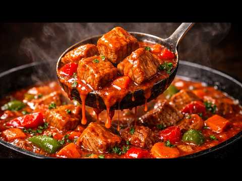 Kochen Sie kein Schweinefleisch, bis Sie diese Paprikasauce sehen! So saftig und einfach