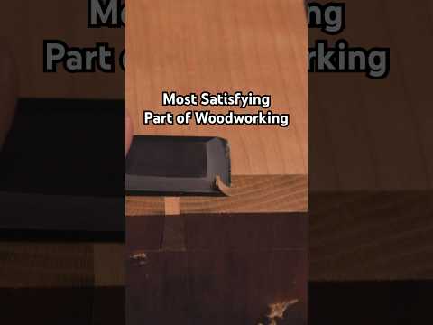 The most satisfying part of woodworking #asmr #woodworking
