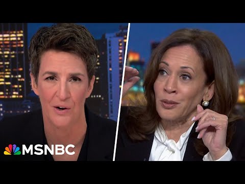 Rachel Maddow’s full interview with Kamala Harris I MSNBC EXCLUSIVE