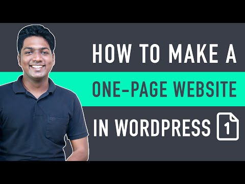 How To Create A One-Page Website in WordPress (in just 5 steps)