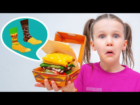 🍟🧦 Stephi Turns Junk Food Into Socks! | Healthy Food For Kids