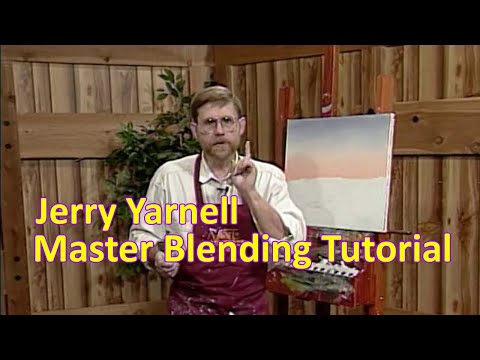 Jerry Yarnell teaches how to Blend Skies, Clouds, Mist, Smoke, and Haze in Acrylics