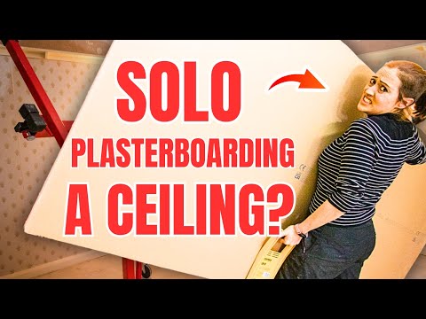I tried plasterboarding my ceiling solo, but found DIY Youtubers are LYING to you!