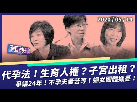 代理孕母法一讀！生育是人權 子宮可出租？（公共電視 - 有話好說）