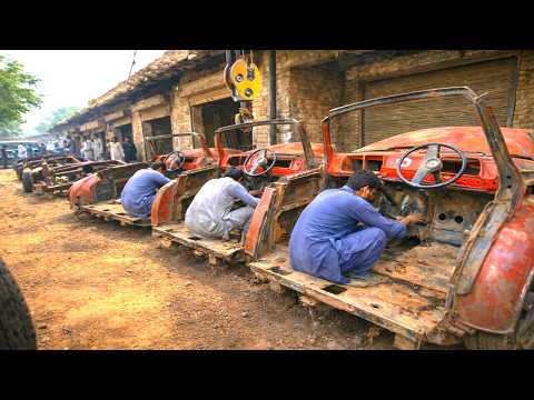 Amazing Pakistani Mechanic Restoring Old Pakistani Trucks In Pakistani Workshop @Wondering Skills