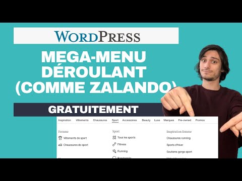 Worpress : réaliser un mega-menu déroulant gratuitement