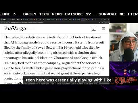 AI character chatbot have protected speech