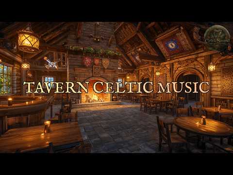 Celtic Tavern Music 🍀 Cozy Medieval Inn with Crackling Fireplace