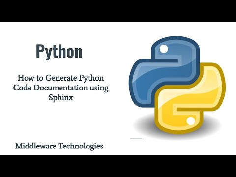 How to Generate Python Code Documentation using Sphinx