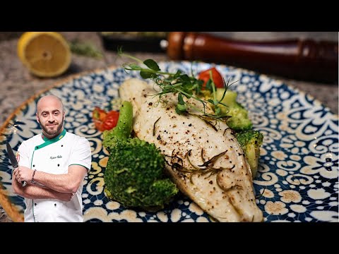 Филе сибаса как в ресторане🔥 #филе #сибас #каквресторане #айдиновайдин