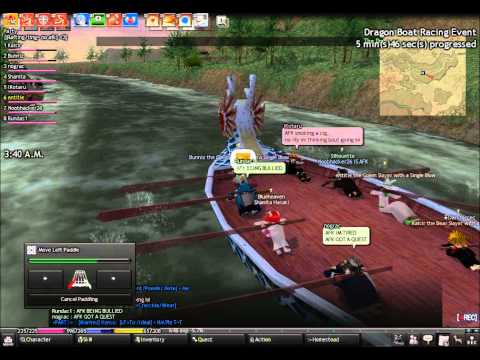 Mabinogi - Dragon Boat Racing AFK fun