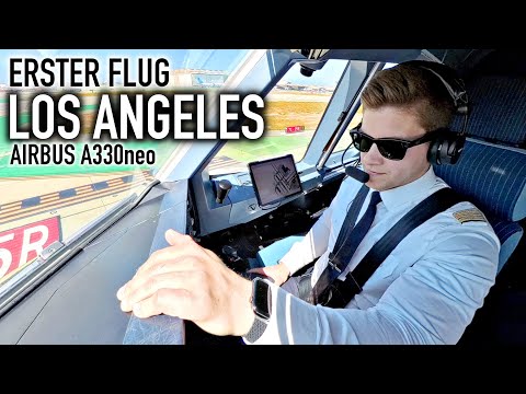 My first flight to Los Angeles! Complete preparation! A330 cockpit POV | AeroNewsGermany