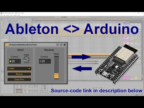How to send data between Ableton and Arduino/Teensy/ESP32 via USB