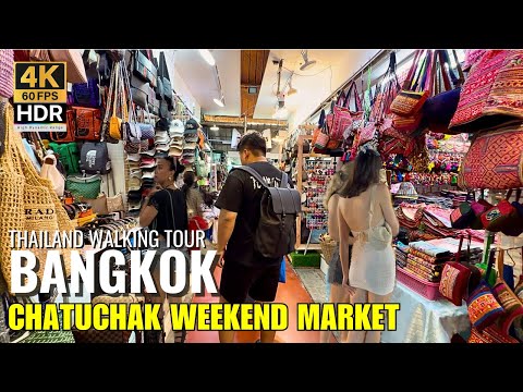 🤯 WORLD'S LARGEST Market! Chatuchak Bangkok: ULTIMATE Food & Shopping | 4K HDR