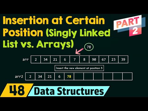 Insertion at a Certain Position (Singly Linked List vs. Arrays) - Part 2